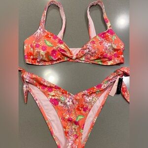 NWT Victoria’s Secret Swim… Bikini, Size: Large; Tropical flower print!